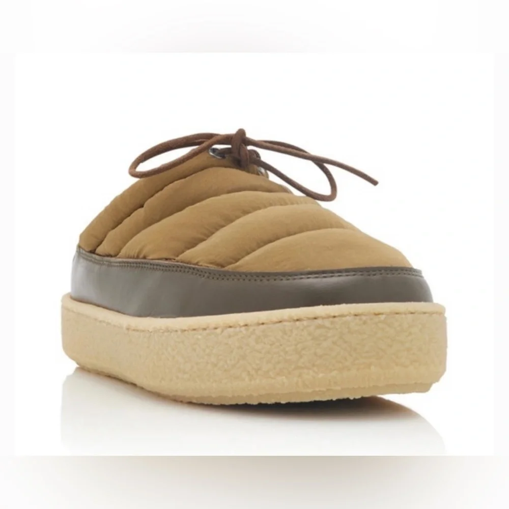 Isabel Marant Zikee Colorblock Slides In Khaki - Picture 4 of 12